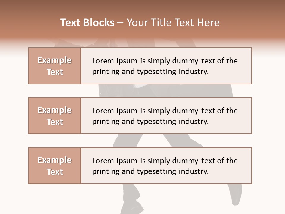 Male Suitcase Success PowerPoint Template