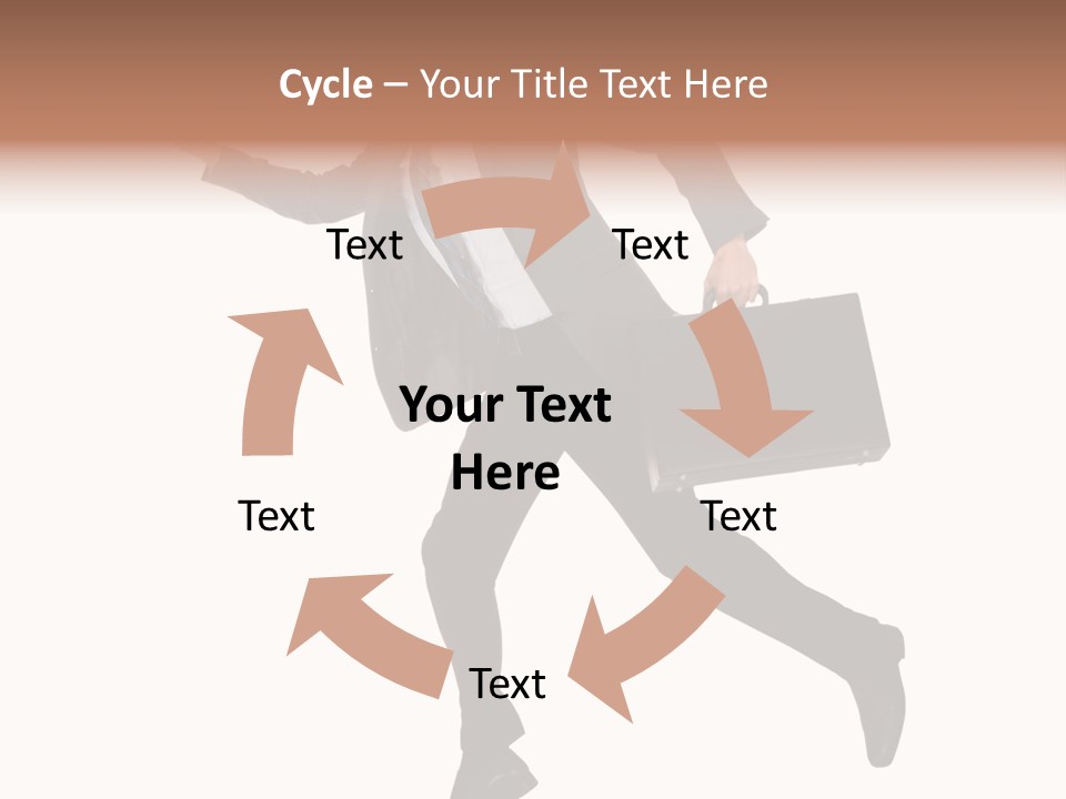 Male Suitcase Success PowerPoint Template