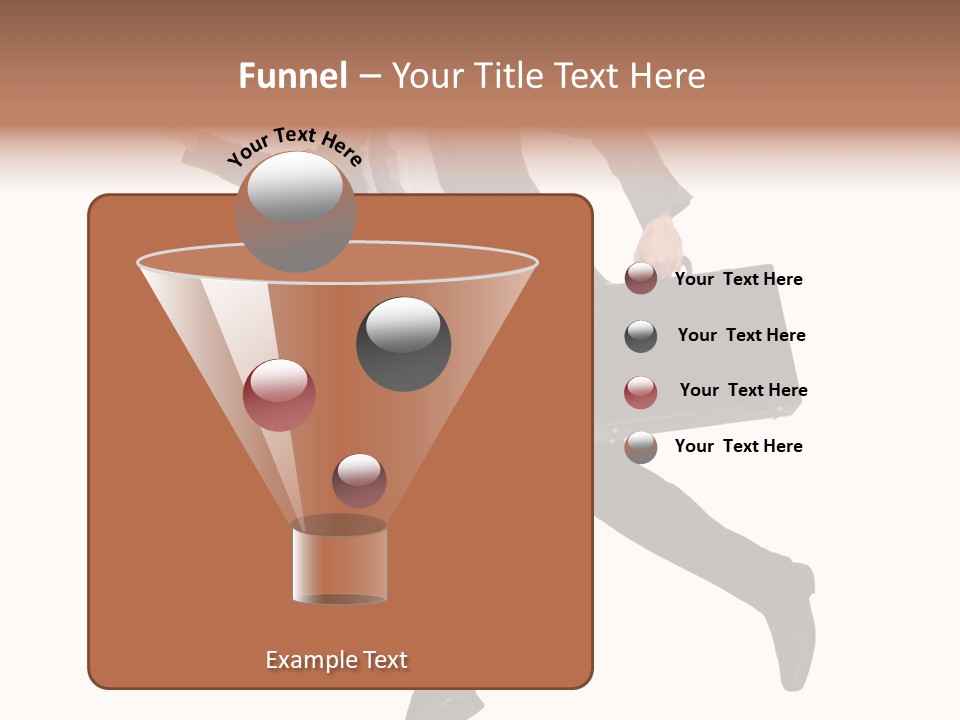 Male Suitcase Success PowerPoint Template
