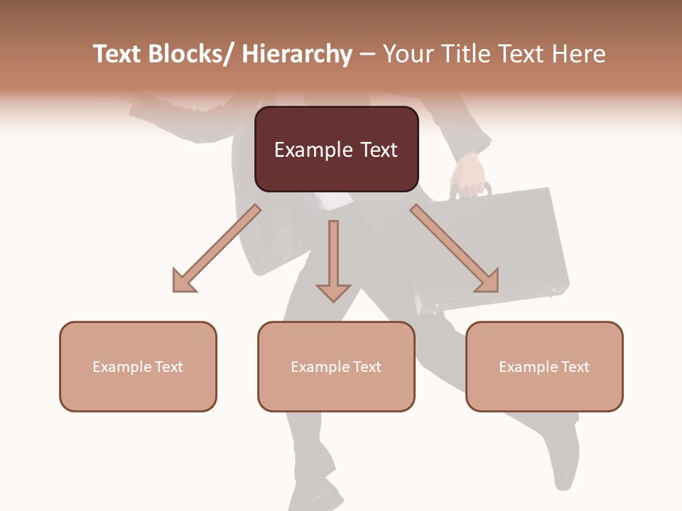 Male Suitcase Success PowerPoint Template