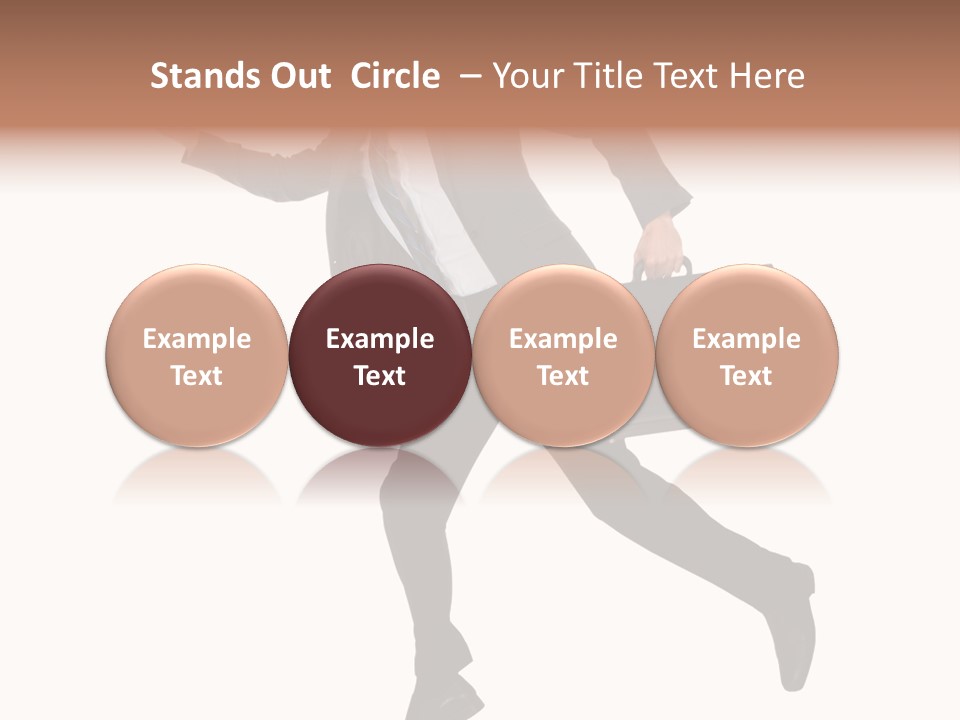 Male Suitcase Success PowerPoint Template