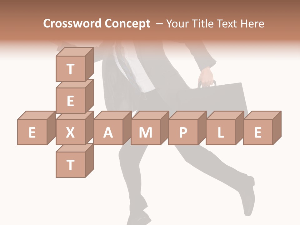 Male Suitcase Success PowerPoint Template