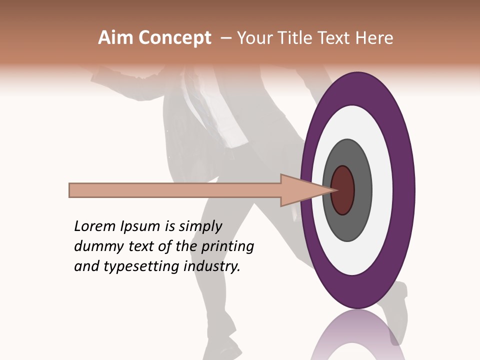 Male Suitcase Success PowerPoint Template