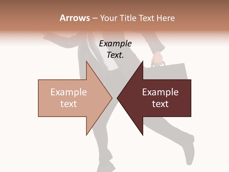 Male Suitcase Success PowerPoint Template