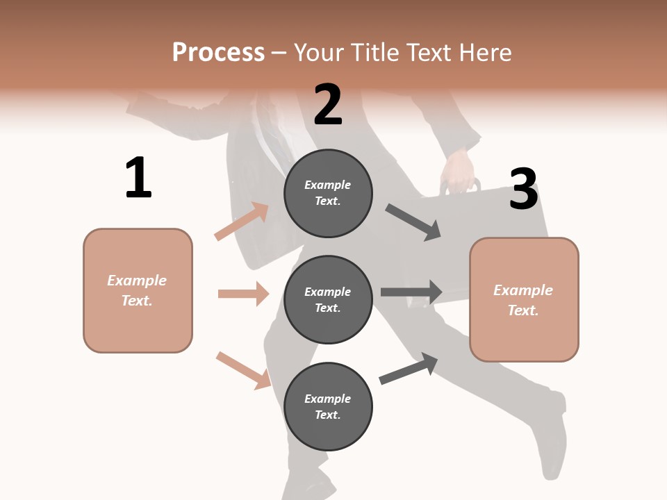 Male Suitcase Success PowerPoint Template