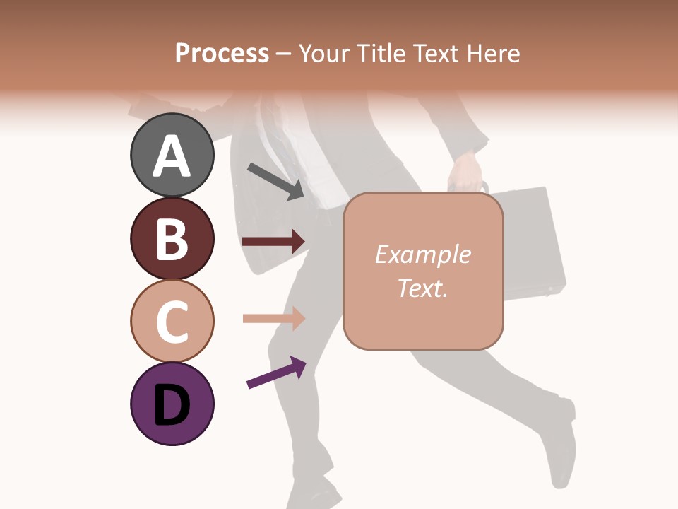 Male Suitcase Success PowerPoint Template