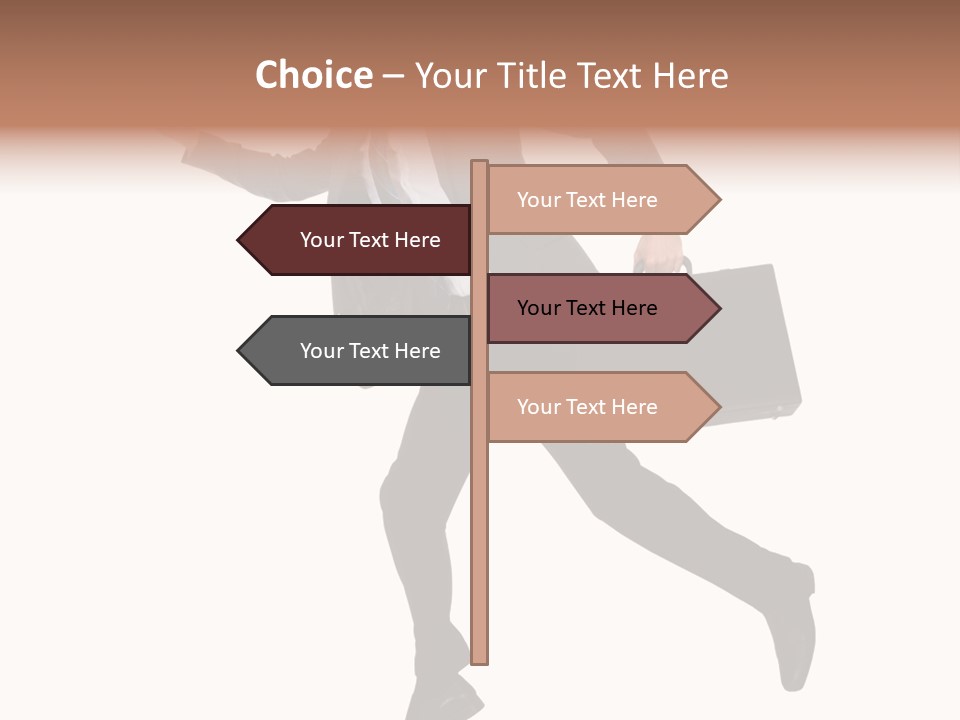 Male Suitcase Success PowerPoint Template
