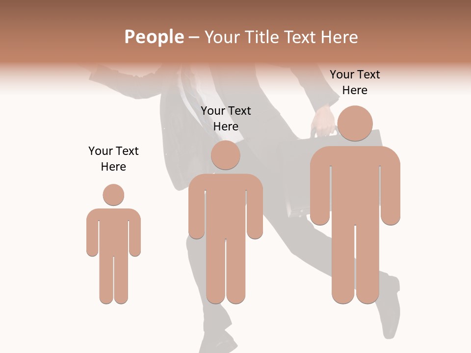 Male Suitcase Success PowerPoint Template