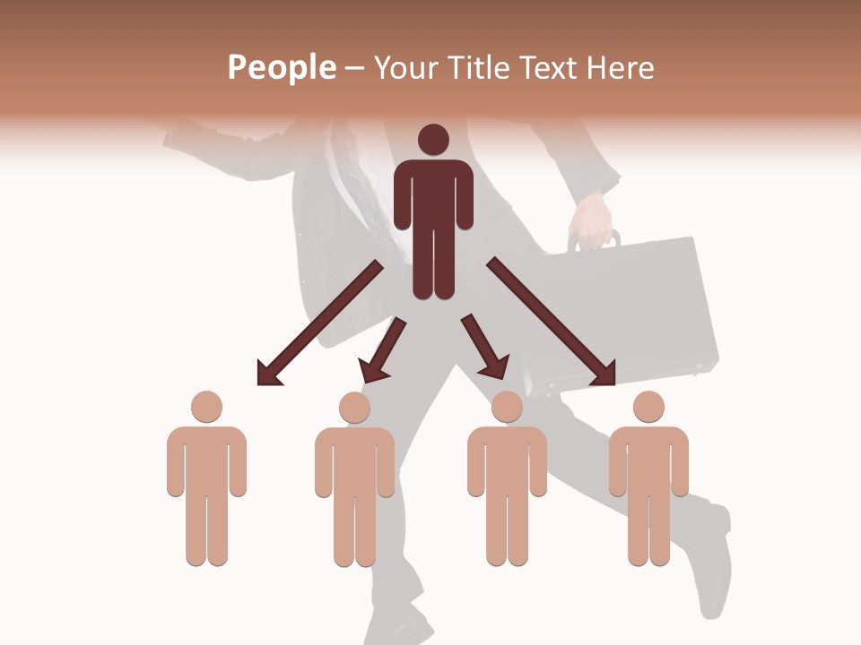 Male Suitcase Success PowerPoint Template