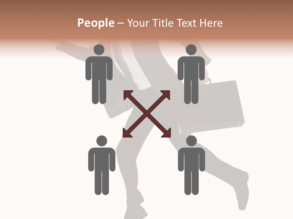 Male Suitcase Success PowerPoint Template