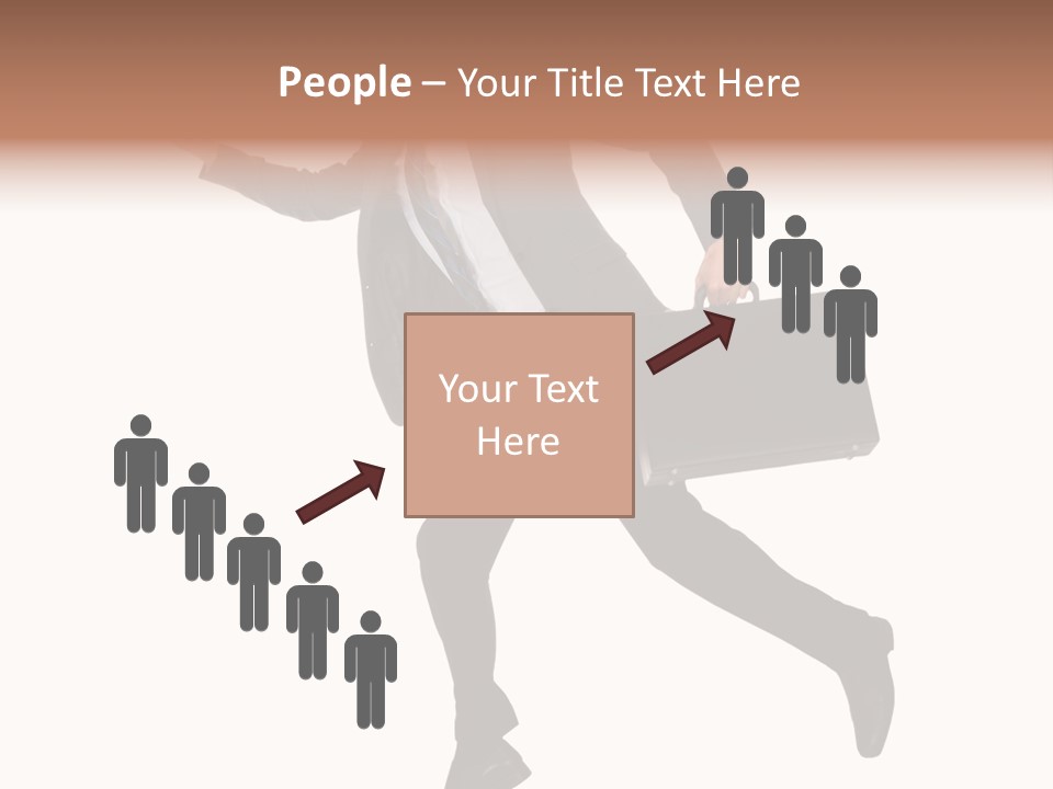 Male Suitcase Success PowerPoint Template