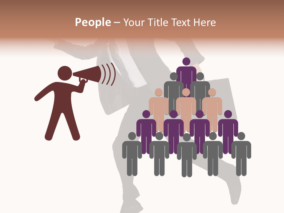 Male Suitcase Success PowerPoint Template