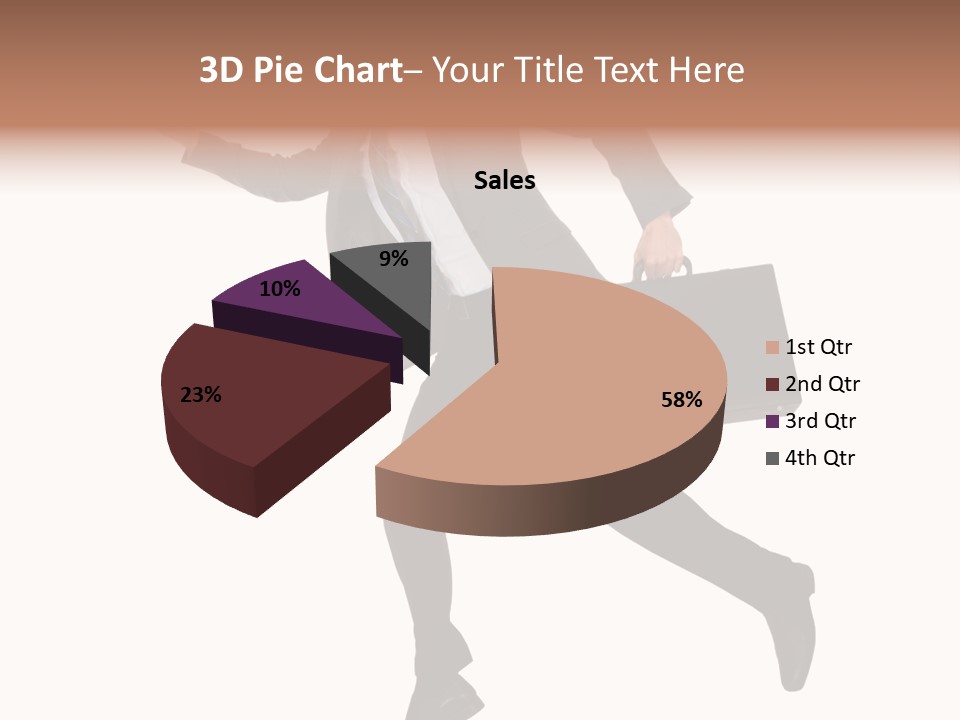 Male Suitcase Success PowerPoint Template