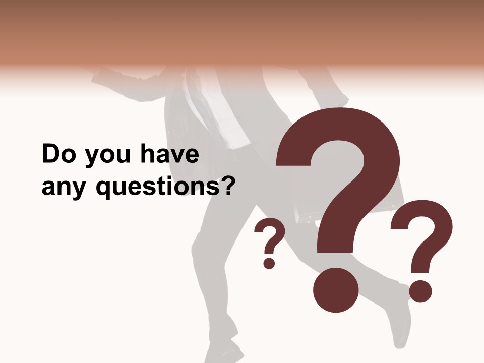 Male Suitcase Success PowerPoint Template