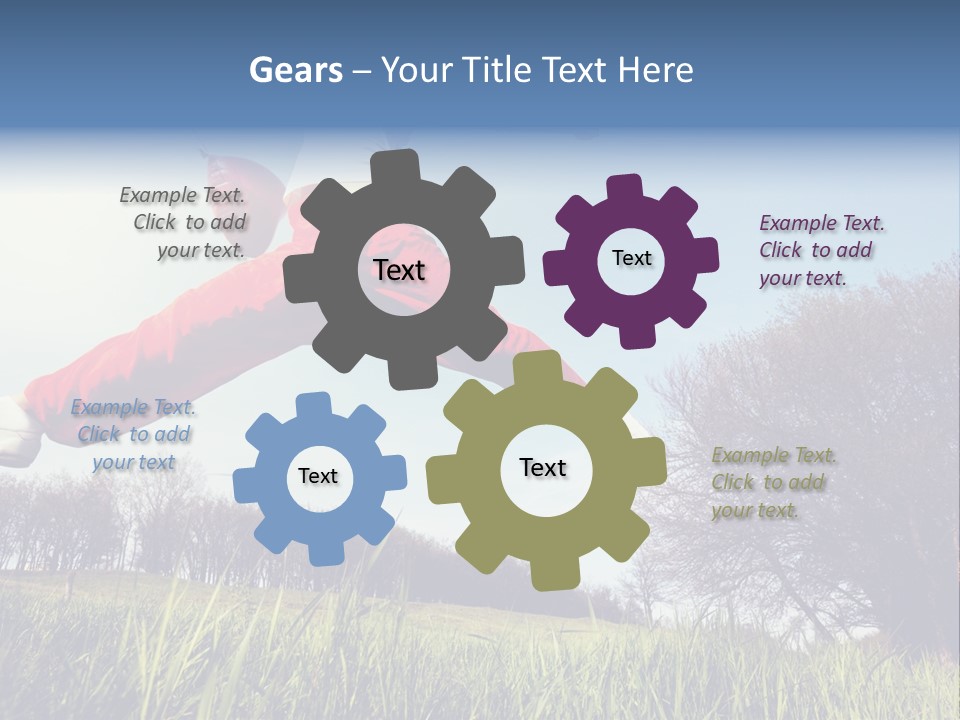 Hands Lucky Young PowerPoint Template