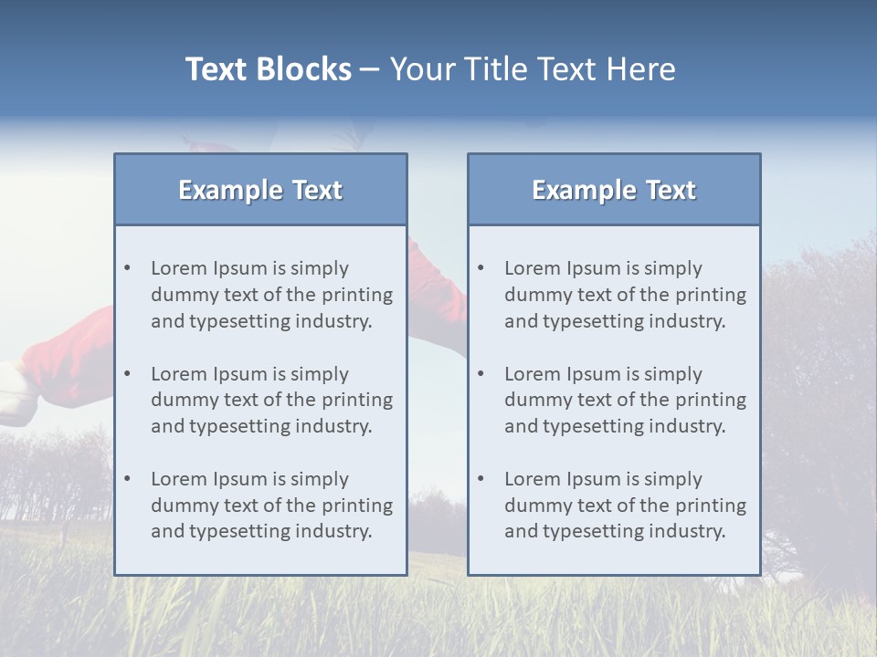 Hands Lucky Young PowerPoint Template