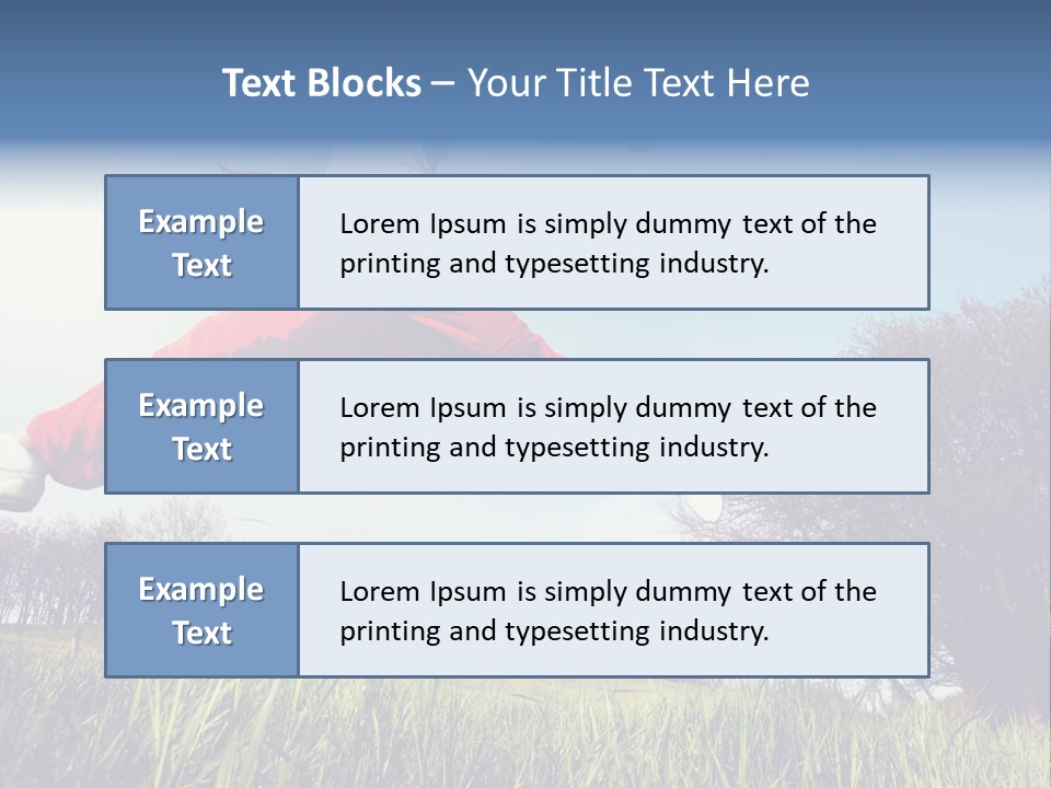 Hands Lucky Young PowerPoint Template