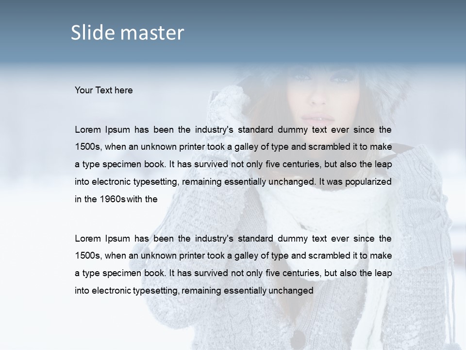 Young Beauty Sexy PowerPoint Template