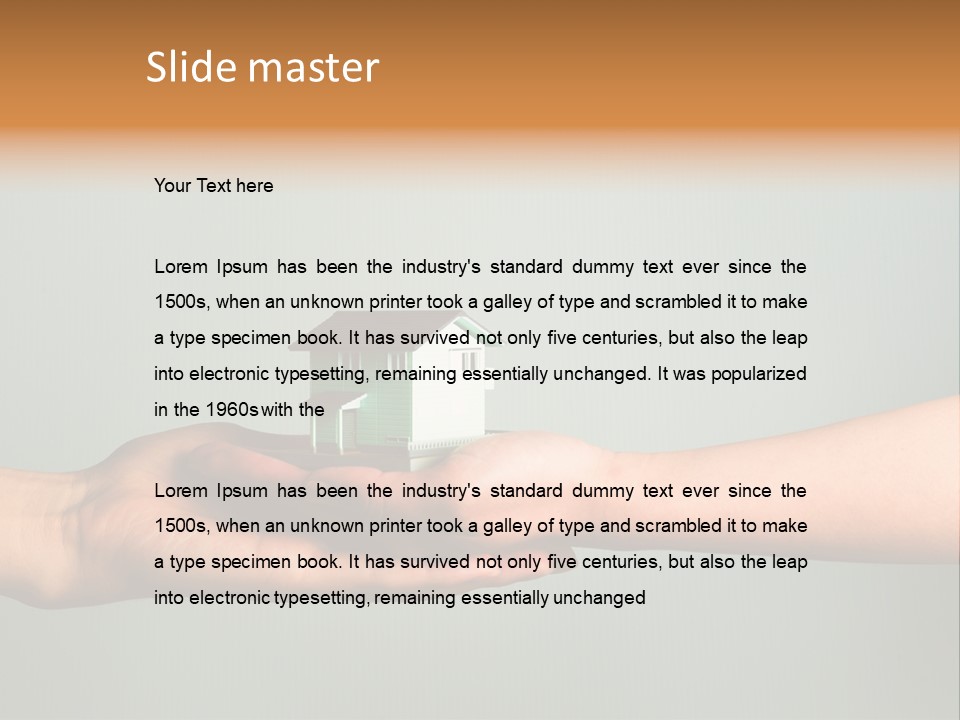 Wooden Buying Gold PowerPoint Template