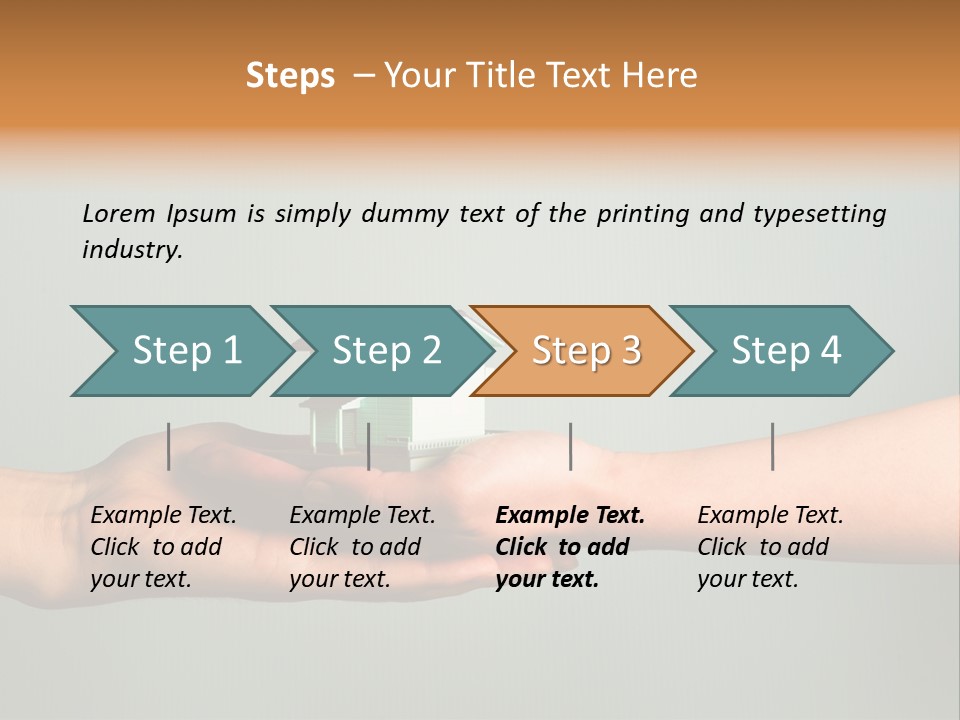 Wooden Buying Gold PowerPoint Template
