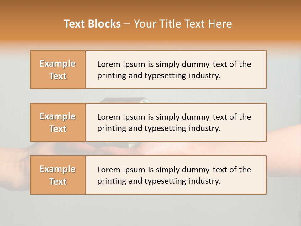 Wooden Buying Gold PowerPoint Template