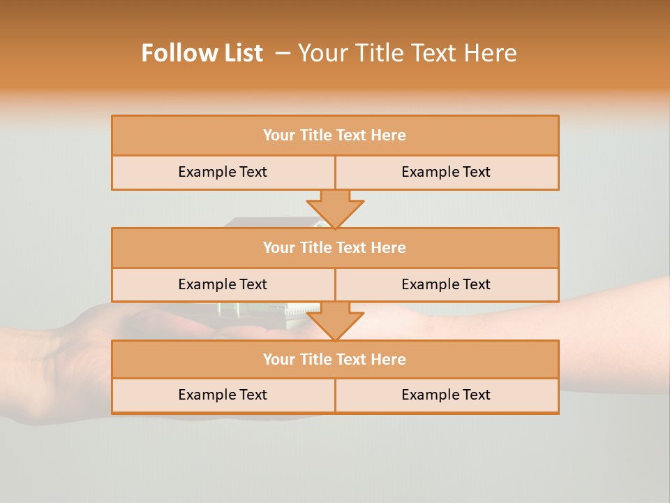 Wooden Buying Gold PowerPoint Template