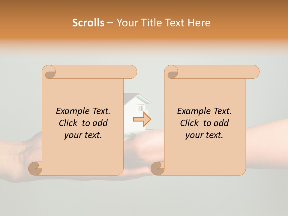 Wooden Buying Gold PowerPoint Template