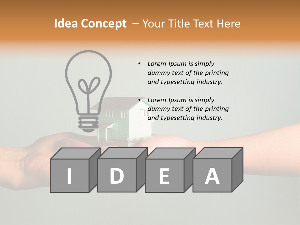 Wooden Buying Gold PowerPoint Template