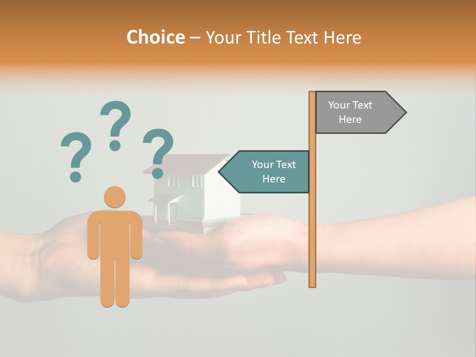 Wooden Buying Gold PowerPoint Template