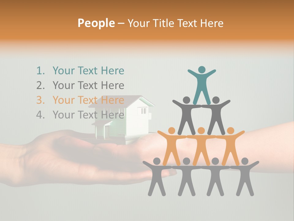 Wooden Buying Gold PowerPoint Template