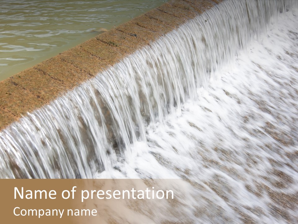 Energy Technology Spillway PowerPoint Template