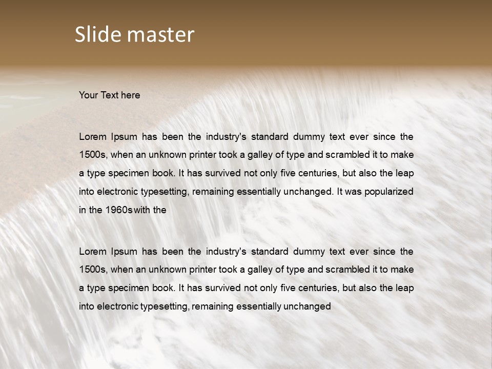 Energy Technology Spillway PowerPoint Template