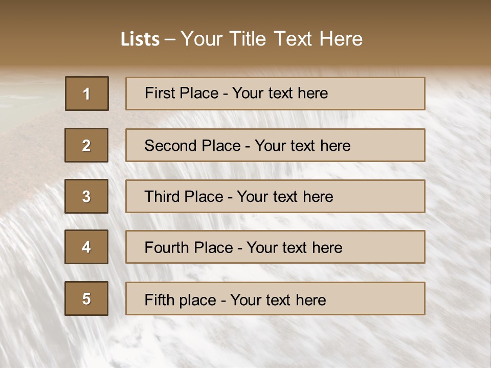 Energy Technology Spillway PowerPoint Template