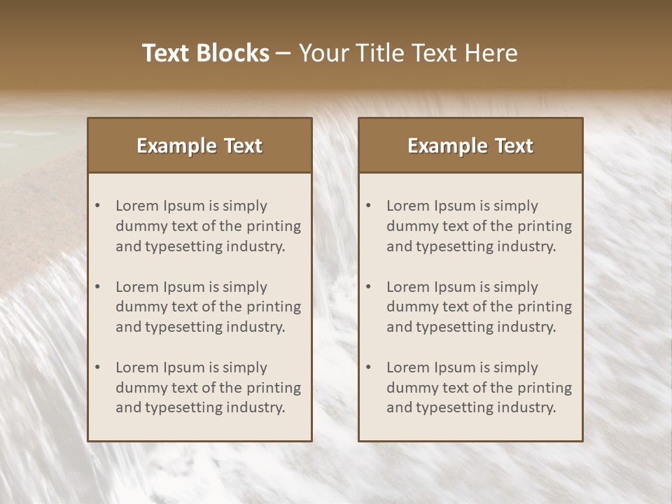 Energy Technology Spillway PowerPoint Template