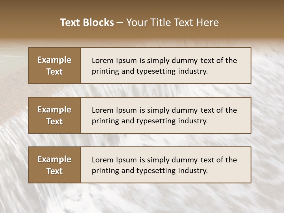 Energy Technology Spillway PowerPoint Template