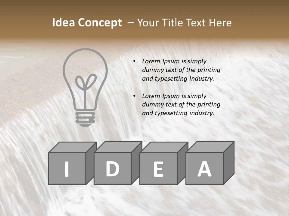 Energy Technology Spillway PowerPoint Template