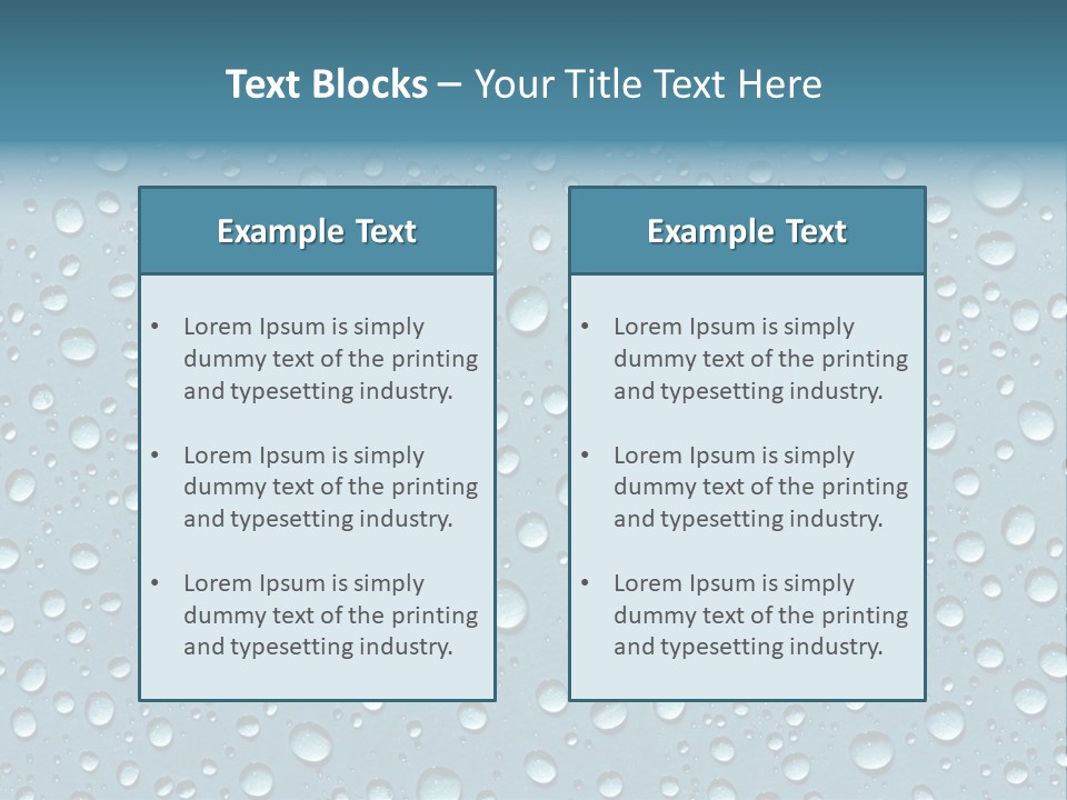 Spot Shower Sweat PowerPoint Template