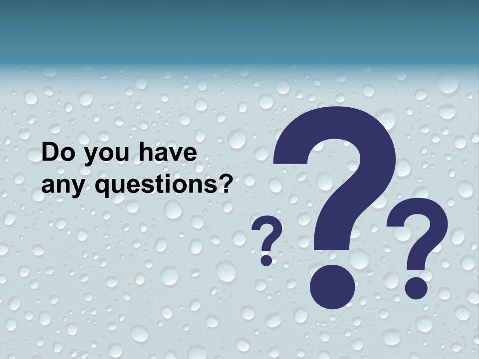 Spot Shower Sweat PowerPoint Template