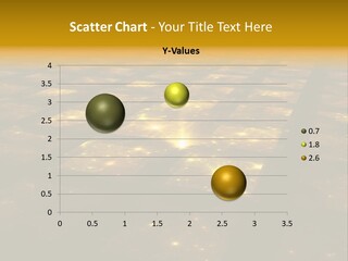 Yellow Universes Fractals PowerPoint Template