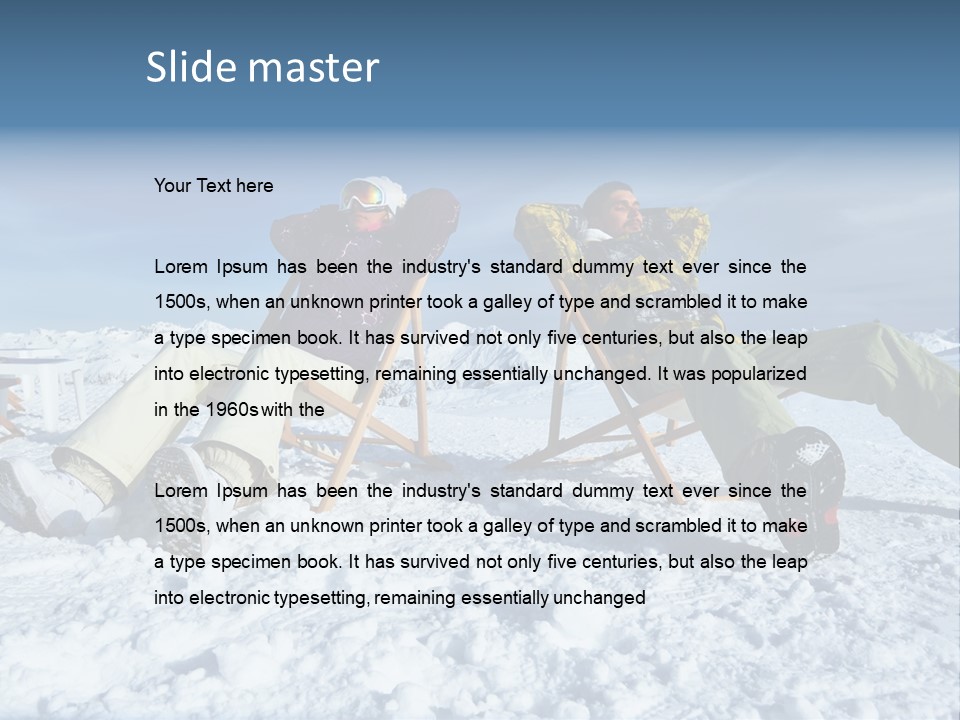 Snow Alps Vacation PowerPoint Template