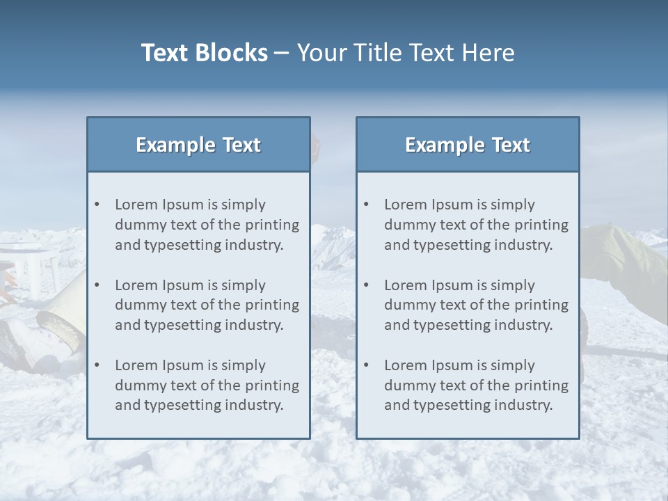 Snow Alps Vacation PowerPoint Template