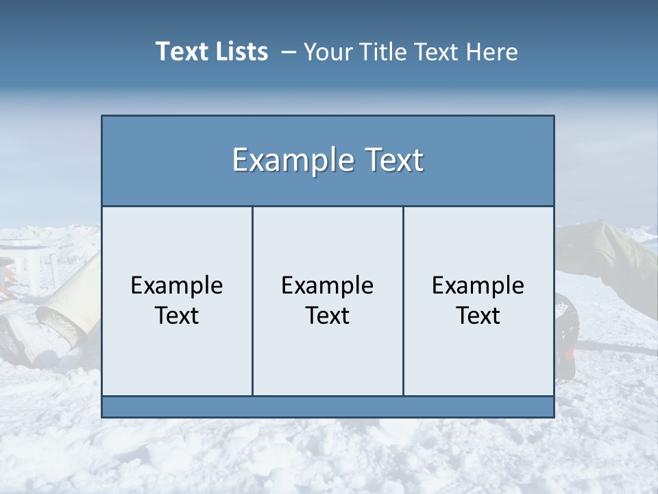 Snow Alps Vacation PowerPoint Template