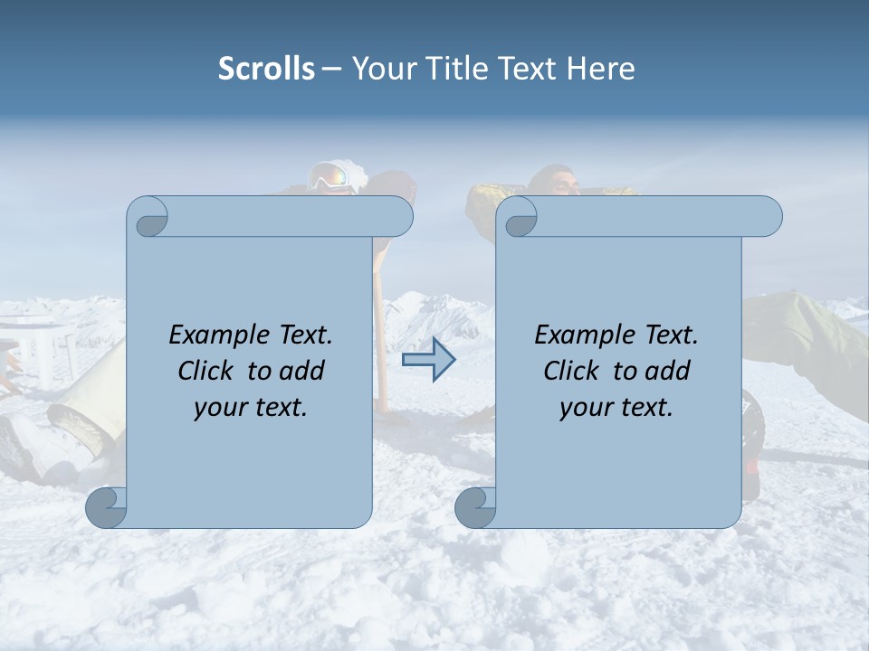 Snow Alps Vacation PowerPoint Template