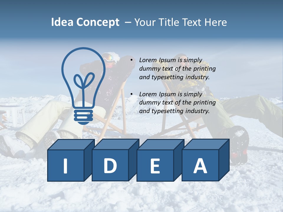 Snow Alps Vacation PowerPoint Template