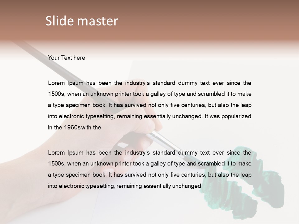 Wooden Object Hobby PowerPoint Template