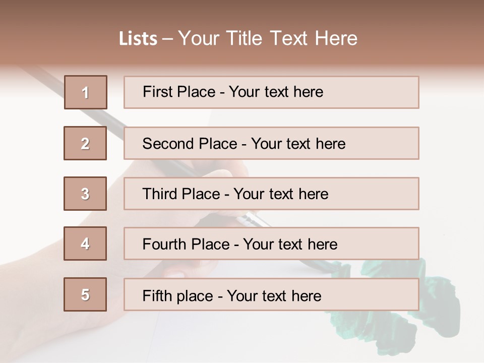 Wooden Object Hobby PowerPoint Template