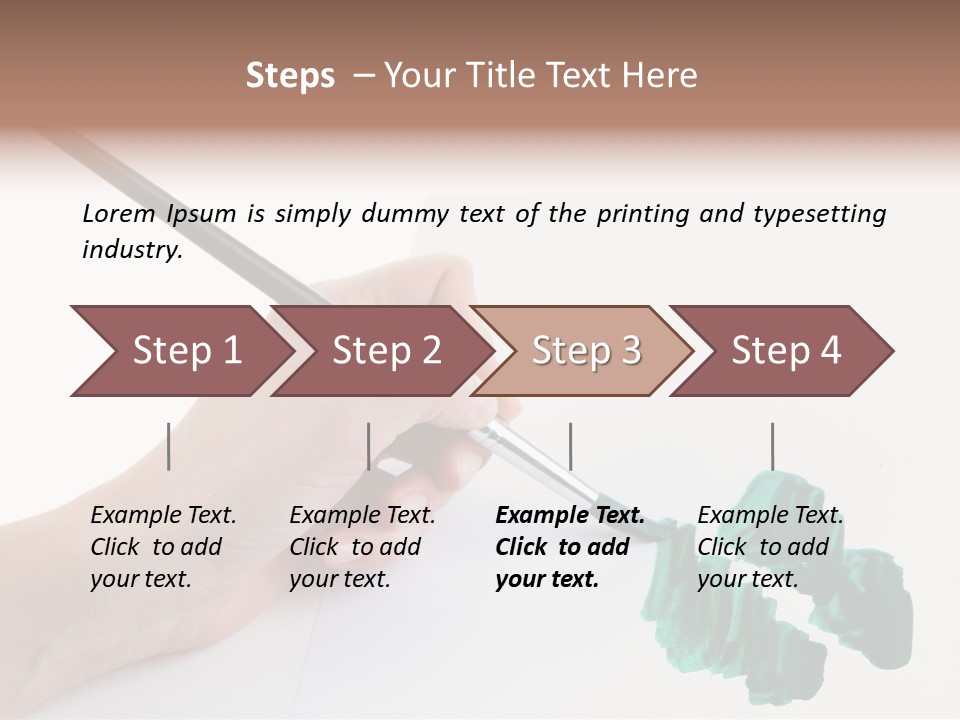 Wooden Object Hobby PowerPoint Template