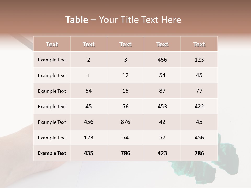 Wooden Object Hobby PowerPoint Template