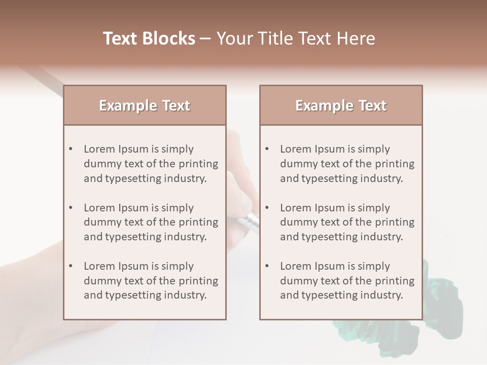 Wooden Object Hobby PowerPoint Template