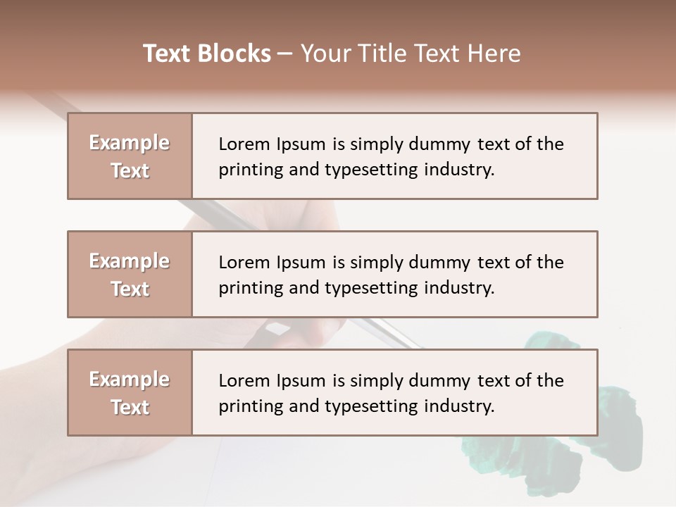 Wooden Object Hobby PowerPoint Template